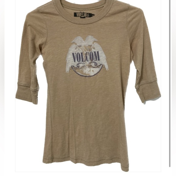 VOLCOM T-SHIRT, 3/4 SLEEVES - size small - Picture 1 of 6